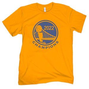 Gildan "GSW Champions" Graphic Unisex T-Shirt / Gold M-2XL